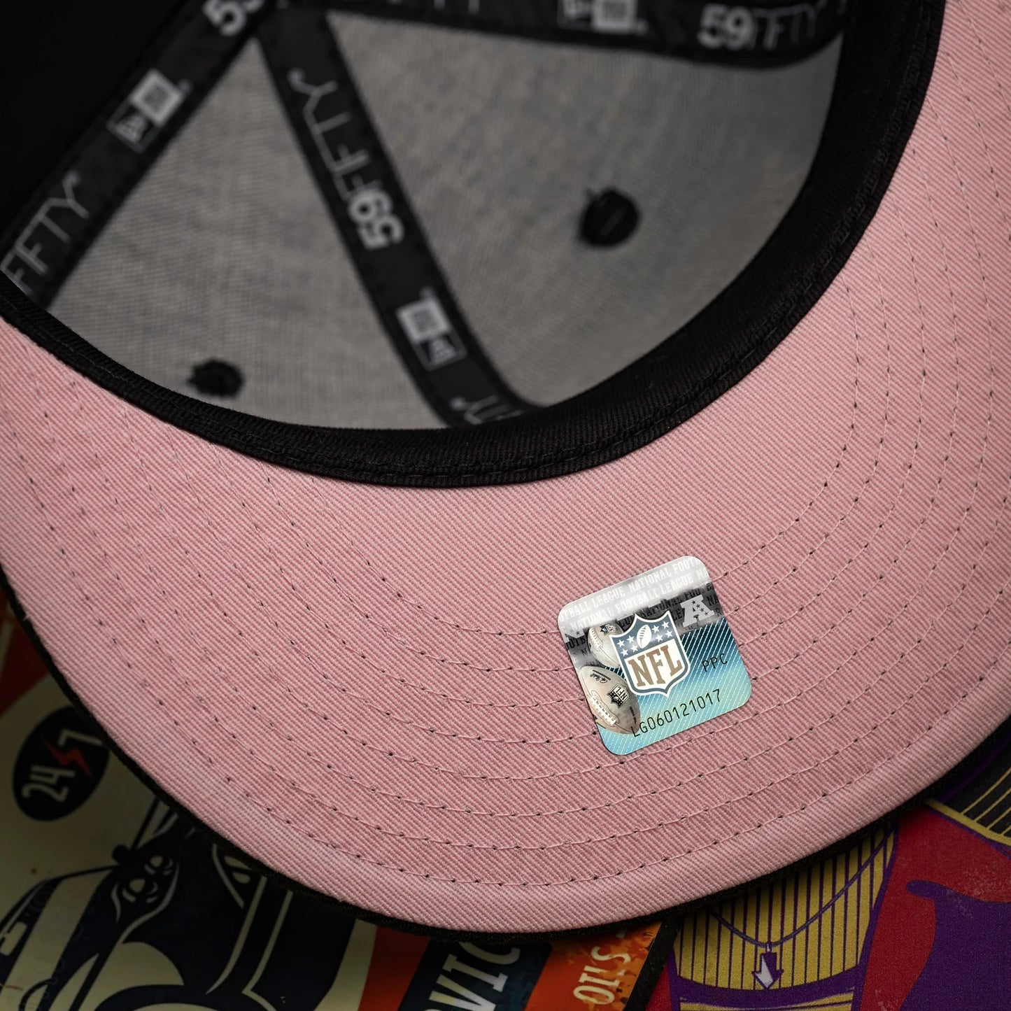 FAM Exclusive — Las Vegas Raiders NFL Black Pink UV 59FIFTY Fitted