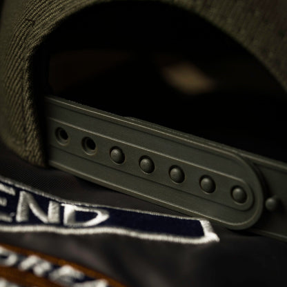 FAM Exclusive — New York Yankees Olive Black Two One 9FORTY A-Frame Snapback
