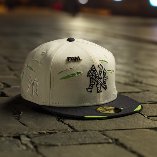 FAM Exclusive — New York Yankees Mummified Cream Neon Green Two Tone 59FIFTY Fitted