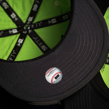 FAM Exclusive — Los Angeles Dodgers Mummified Cream Neon Green Two Tone 59FIFTY Fitted