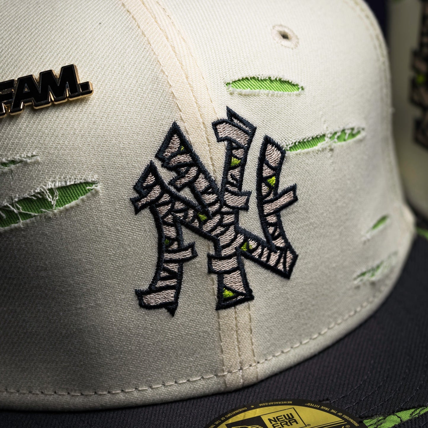FAM Exclusive — New York Yankees Mummified Cream Neon Green Two Tone 59FIFTY Fitted