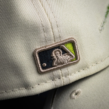 FAM Exclusive — Los Angeles Dodgers Mummified Cream Neon Green Two Tone 59FIFTY Fitted