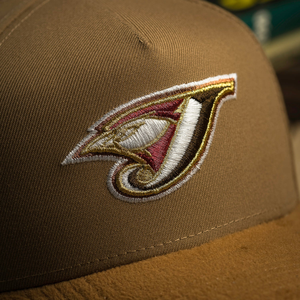 FAM Exclusive — Toronto Blue Jays Khaki Fleece Bronze Two Tone 9FORTY A-Frame Snapback