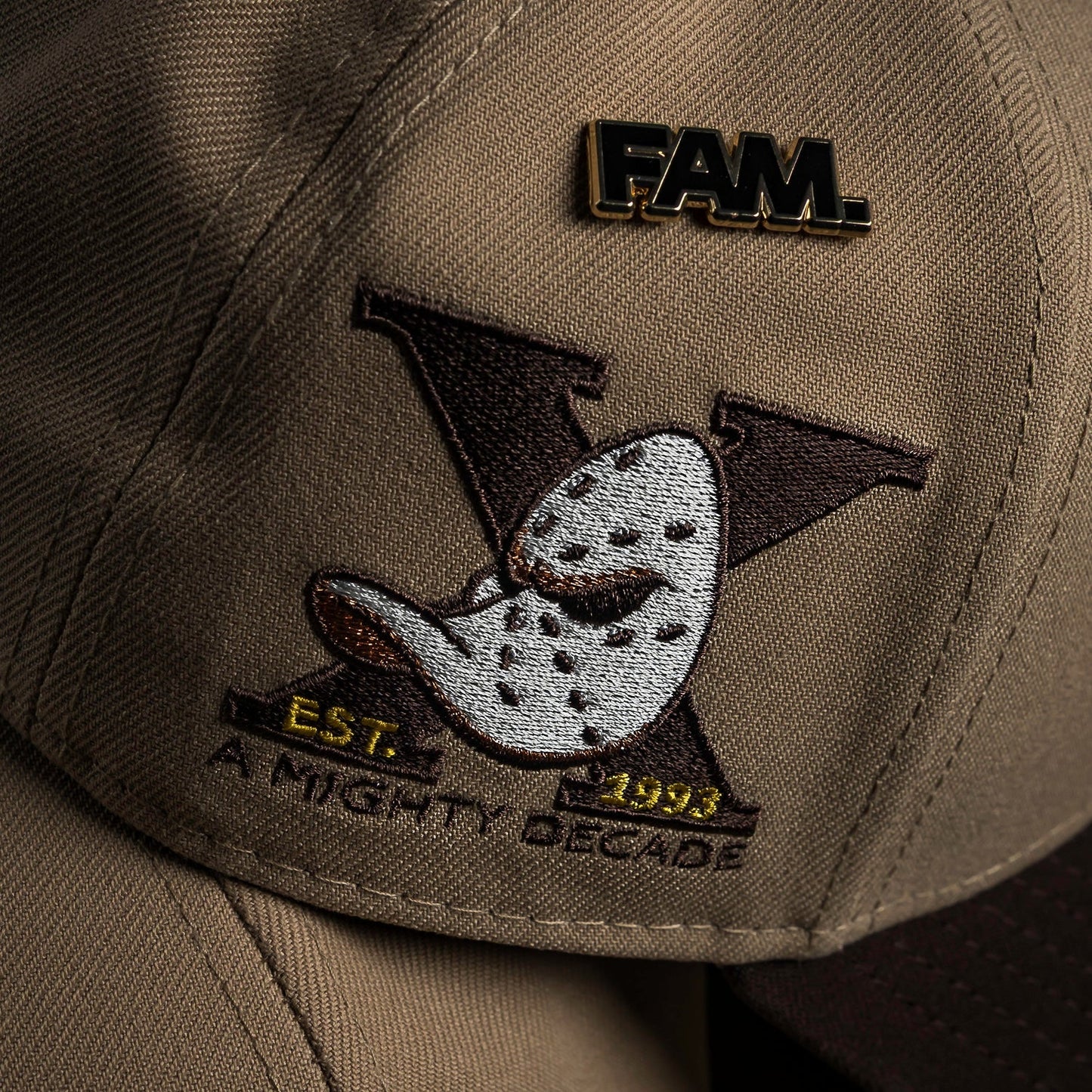 FAM Exclusive — Anaheim Ducks NHL Camel Grey UV 9FORTY A-Frame Snapback