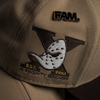 FAM Exclusive — Anaheim Ducks NHL Camel Grey UV 9FORTY A-Frame Snapback