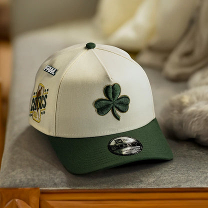 FAM Exclusive ― Boston Celtics NBA Chrome White Green UV 9FORTY A-Frame Snapback