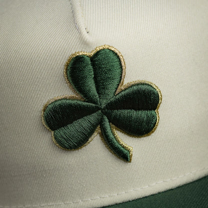 FAM Exclusive ― Boston Celtics NBA Chrome White Green UV 9FORTY A-Frame Snapback