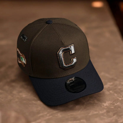 FAM Exclusive — Cleveland Indians Walnut 9FORTY A-Frame Snapback