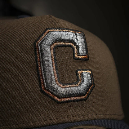 FAM Exclusive — Cleveland Indians Walnut 9FORTY A-Frame Snapback