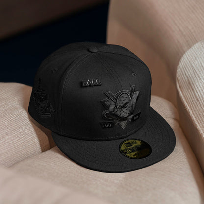 FAM Exclusive — Anaheim Ducks NHL Black Scarlet UV 59FIFTY Fitted