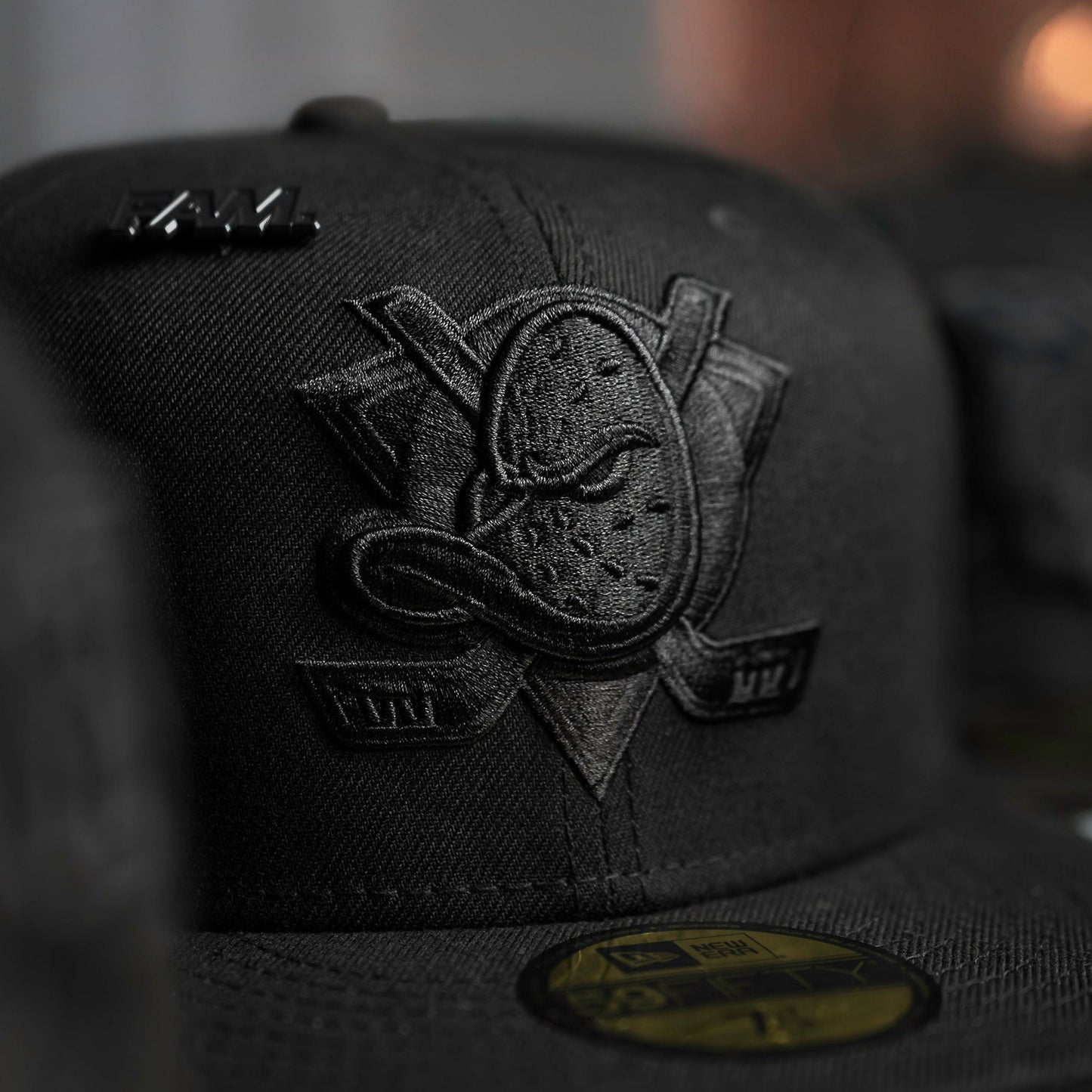 FAM Exclusive — Anaheim Ducks NHL Black Scarlet UV 59FIFTY Fitted