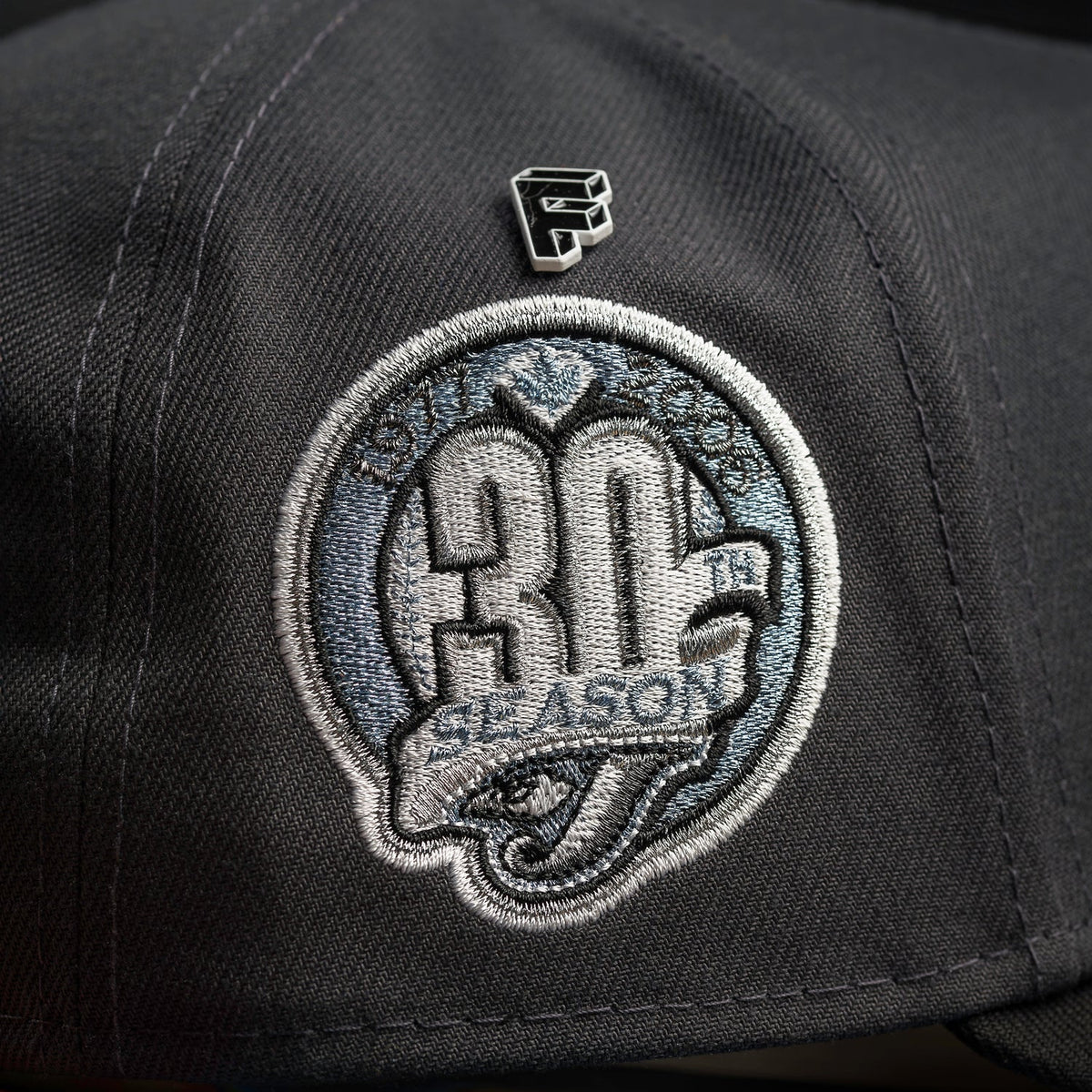 FAM Exclusive — Toronto Blue Jays Sky Graphite Black Two Tone 9FORTY A-Frame Snapback