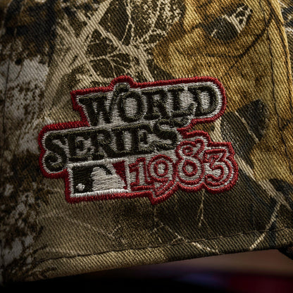 FAM Exclusive — Philadelphia Phillies Tree Edge Burned Wood Two Tone 9FORTY A-Frame Snapback
