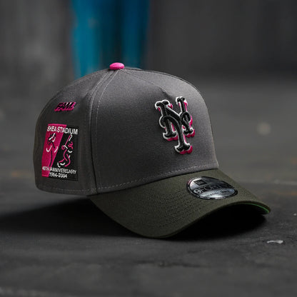 FAM Exclusive — New York Mets Graphite Black Two Tone 9FORTY A-Frame Snapback