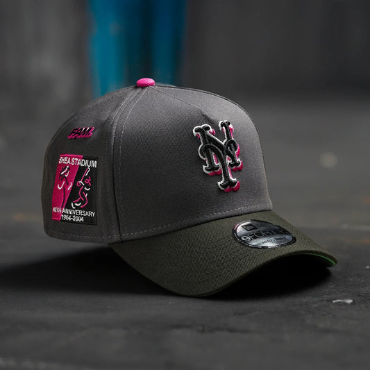 FAM Exclusive — New York Mets Graphite Black Two Tone 9FORTY A-Frame Snapback