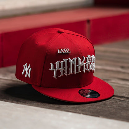 FAM Exclusive — New York Yankees MLB Scarlet Grey UV 9FIFTY Adjustable