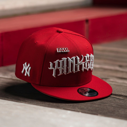 FAM Exclusive — New York Yankees MLB Scarlet Grey UV 9FIFTY Adjustable
