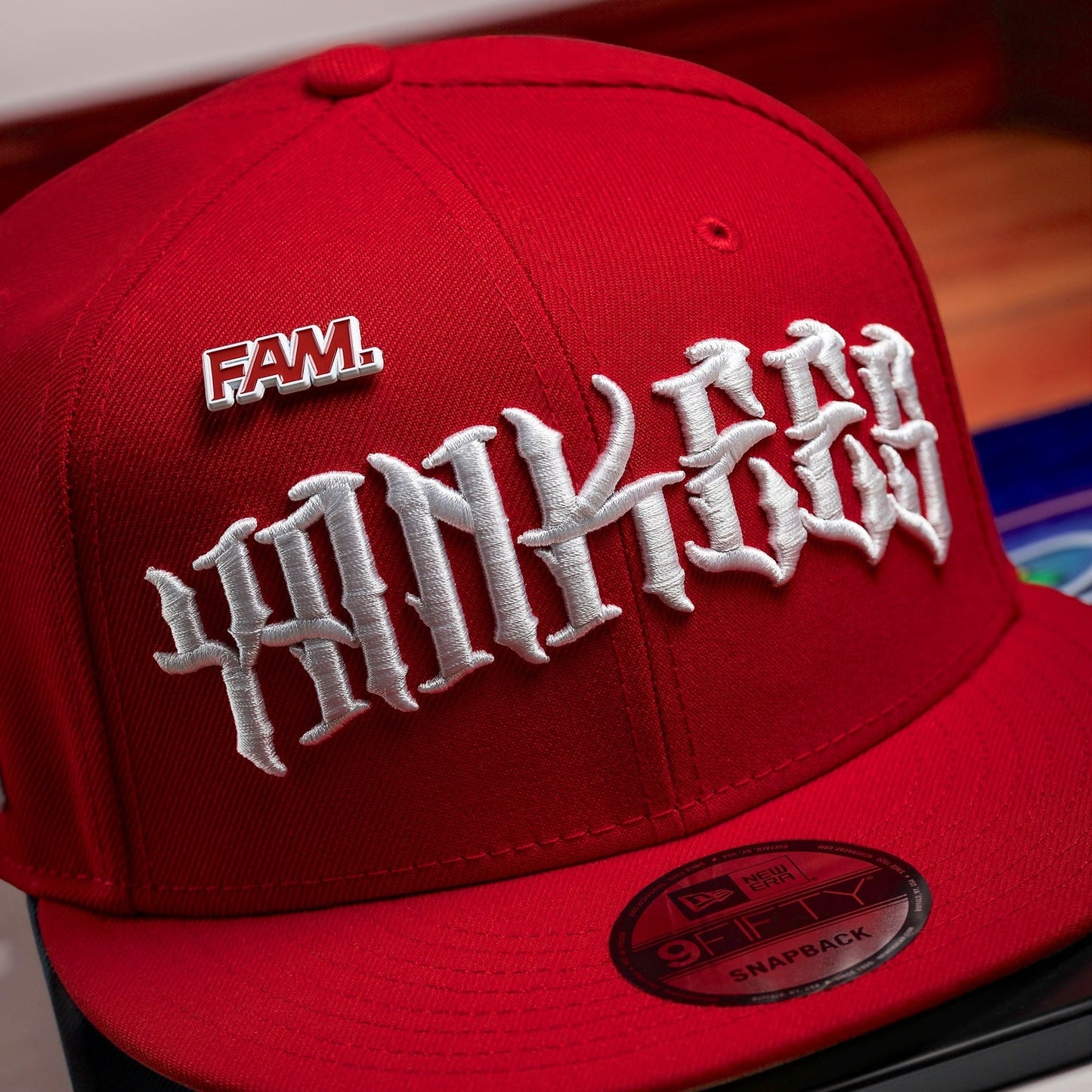 FAM Exclusive — New York Yankees MLB Scarlet Grey UV 9FIFTY Adjustable