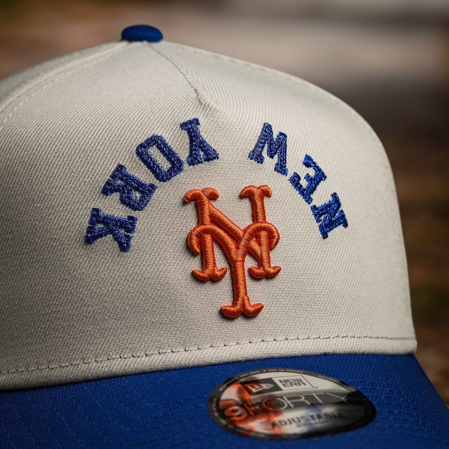 FAM Exclusive — New York Mets Stone Royal Two Tone 9FORTY A-Frame Snapback
