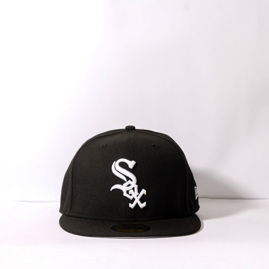 Chicago White Sox Negro y Blanco 59FIFTY Fitted