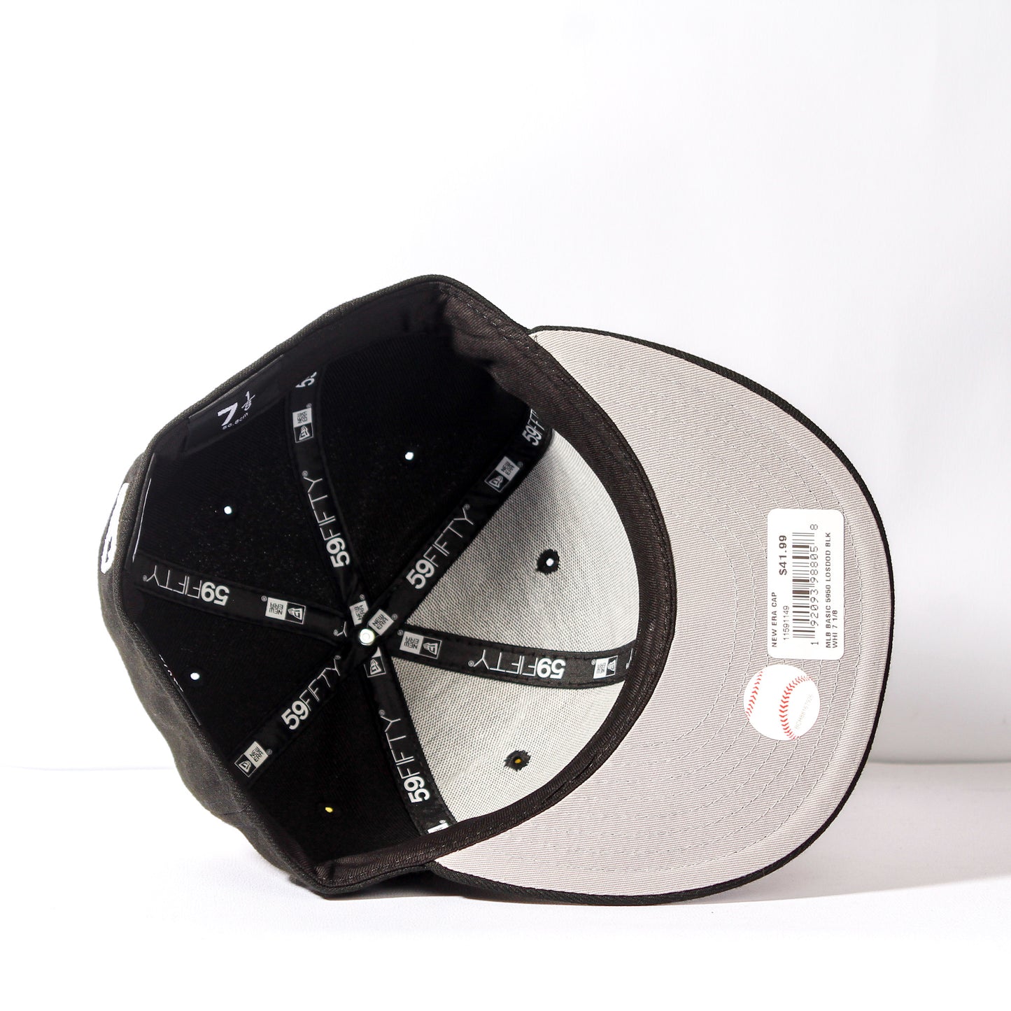 Los Angeles Dodgers Negro y Blanco 59FIFTY Fitted