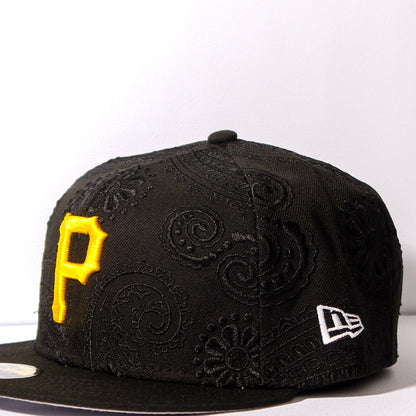 EXCLUSIVA — Pittsburgh Pirates Paisley Edition Negra 59FIFTY Fitted