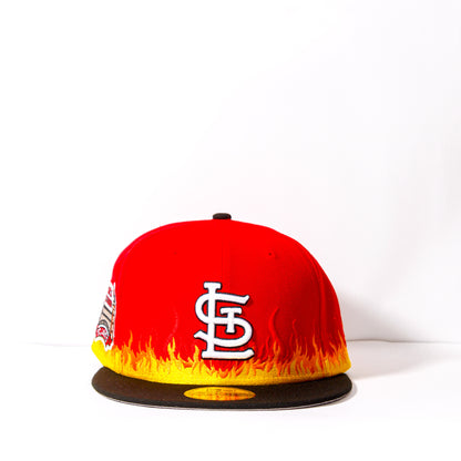 FAM Exclusive — St. Louis Cardinals Flame Rojo y Negro 59FIFTY Fitted