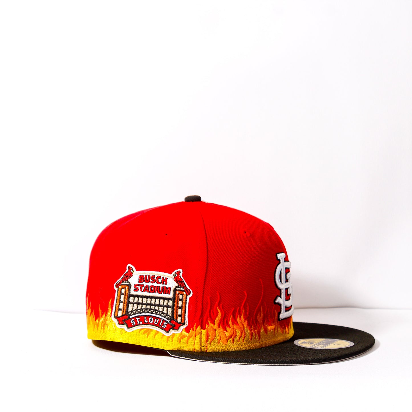 FAM Exclusive — St. Louis Cardinals Flame Rojo y Negro 59FIFTY Fitted