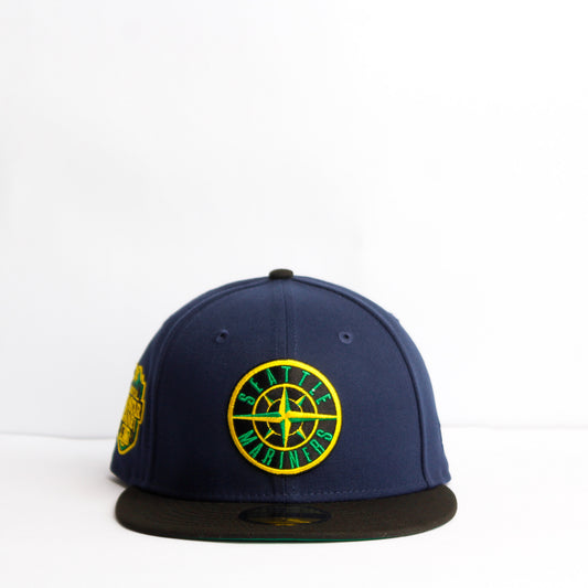 EXCLUSIVA — Seattle Mariners Azul Marino y Viscera Negra 59FIFTY Fitted