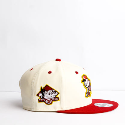 EXCLUSIVA — Cincinnati Reds Crema y Viscera Roja 9FIFTY Snapback
