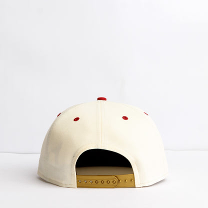 EXCLUSIVA — Cincinnati Reds Crema y Viscera Roja 9FIFTY Snapback