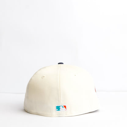 EXCLUSIVA — New York Mets Crema y Viscera Azul 59FIFTY Fitted