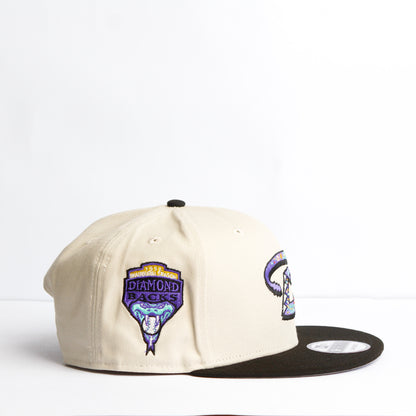 EXCLUSIVA — Arizona Diamondbacks Crema y Viscera Negra 9FIFTY Snapback