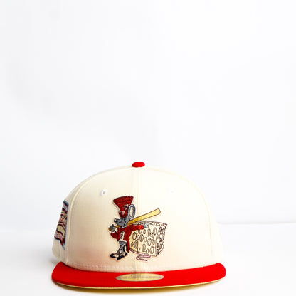 EXCLUSIVA — Frisco RoughRiders Crema y Viscera Roja 59FIFTY Fitted
