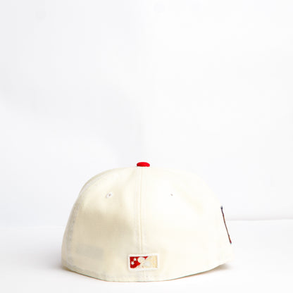 EXCLUSIVA — Frisco RoughRiders Crema y Viscera Roja 59FIFTY Fitted