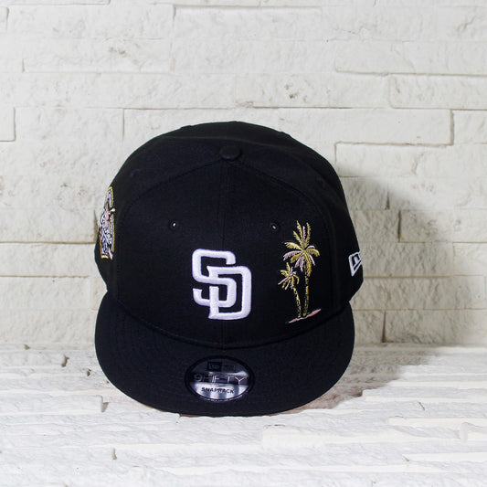 San Diego Padres Negra con Palmeras 9FIFTY Snapback
