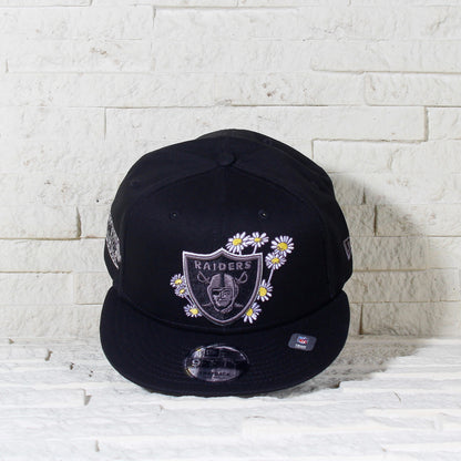 Las Vegas Raiders Negra con Flores 9FIFTY Snapback