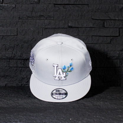 Los Angeles Dodgers Gris con Rosas 9FIFTY Snapback