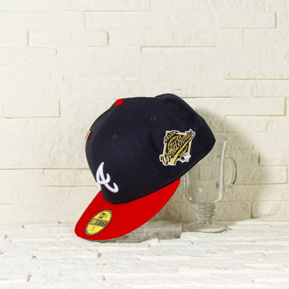 EXCLUSIVA — Atlanta Braves Azul y Viscera Roja 59FIFTY Fitted