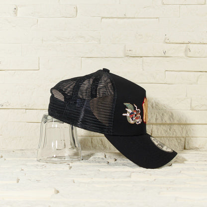 New York Yankees Negra 'Year Of The Dragon 2.0' 9FORTY A-Frame Trucker Snapback