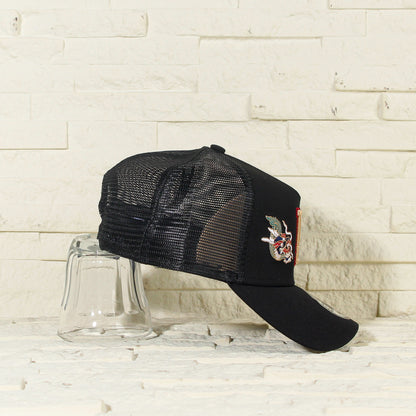 Los Angeles Dodgers Negra 'Year Of The Dragon 2.0' 9FORTY A-Frame Trucker Snapback