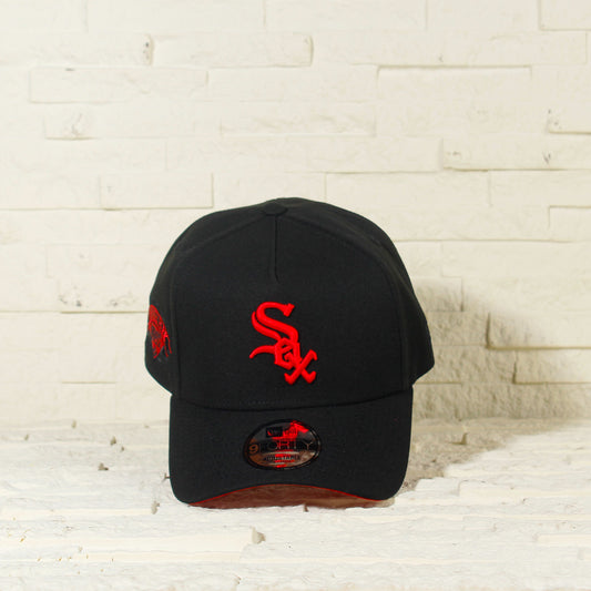 Chicago White Sox Negra y Roja 9FORTY A-Frame Snapback