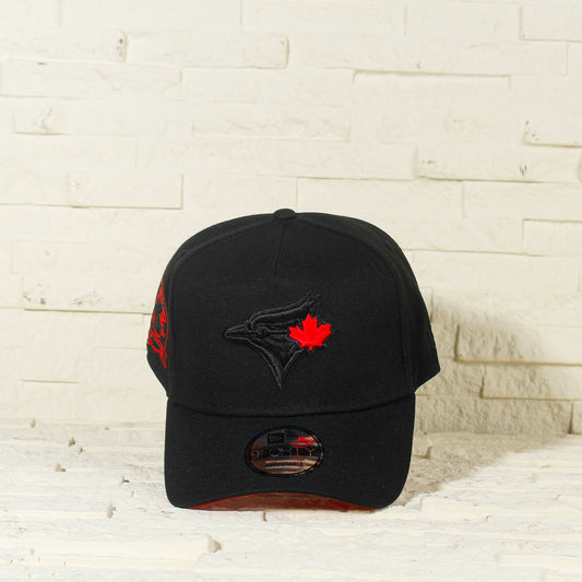Toronto Blue Jays Negra y Roja 9FORTY A-Frame Snapback