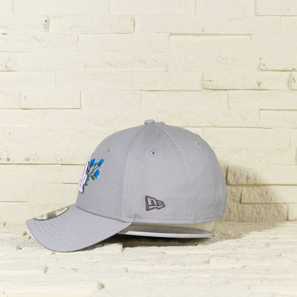Los Angeles Dodgers Gris con Flores 9FORTY Ajustable con Cincho
