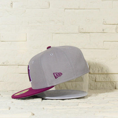 New York Yankees Gris y Viscera Morada 59FIFTY Fitted