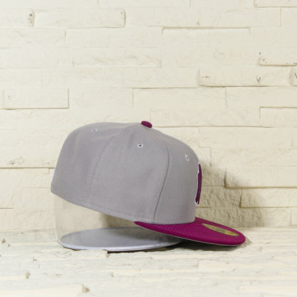 New York Yankees Gris y Viscera Morada 59FIFTY Fitted