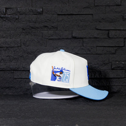 Los Angeles Dodgers Crema y Viscera Celeste 9FORTY A-Frame Snapback