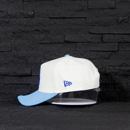 Los Angeles Dodgers Crema y Viscera Celeste 9FORTY A-Frame Snapback