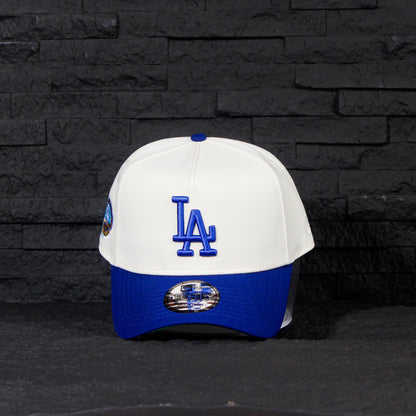 Los Angeles Dodgers Crema y Viscera Azul 9FORTY A-Frame Snapback