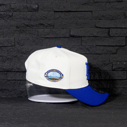 Los Angeles Dodgers Crema y Viscera Azul 9FORTY A-Frame Snapback